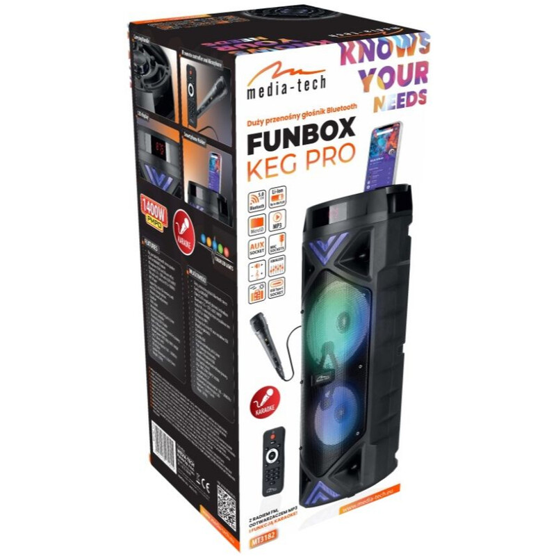 Акустична система Media-Tech Funbox Keg Pro Black (MT3182)