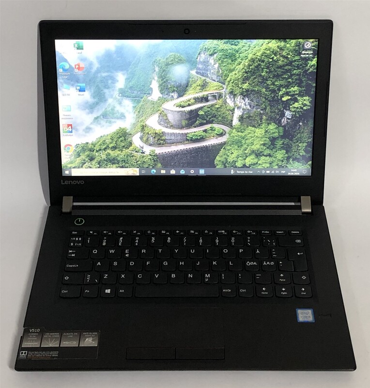 Ноутбук Lenovo V510-14IKB / 14" FullHD / i5-7200U / 8GB / 256GB SSD / Win10Pro / сканер отпечатка - Б/у