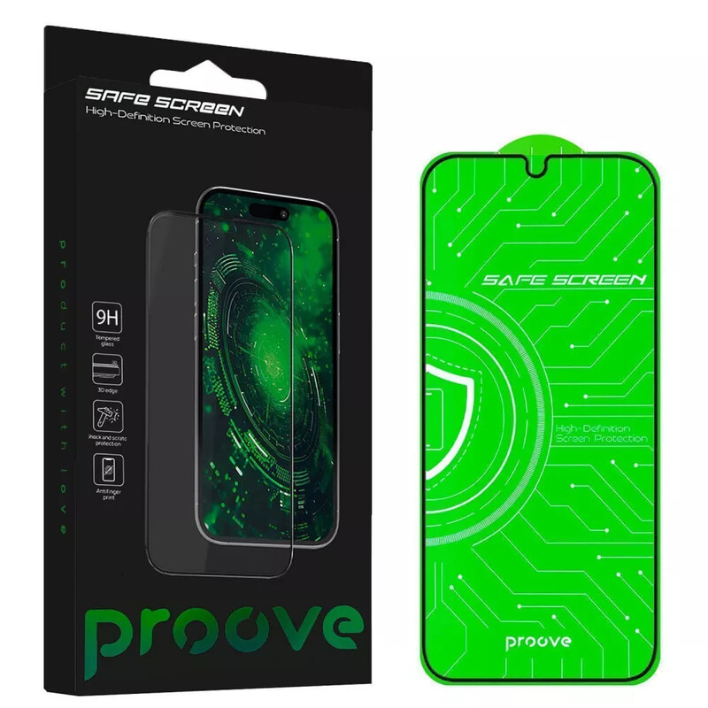 Захисне скло Proove Safe Screen для Samsung Galaxy A05/A05s/A06/A07 Black (PGPSSSGA0501)