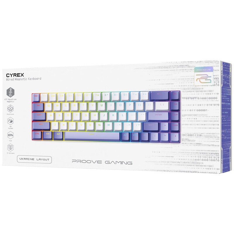 Клавиатура Proove Gaming Cyrex White/Purple