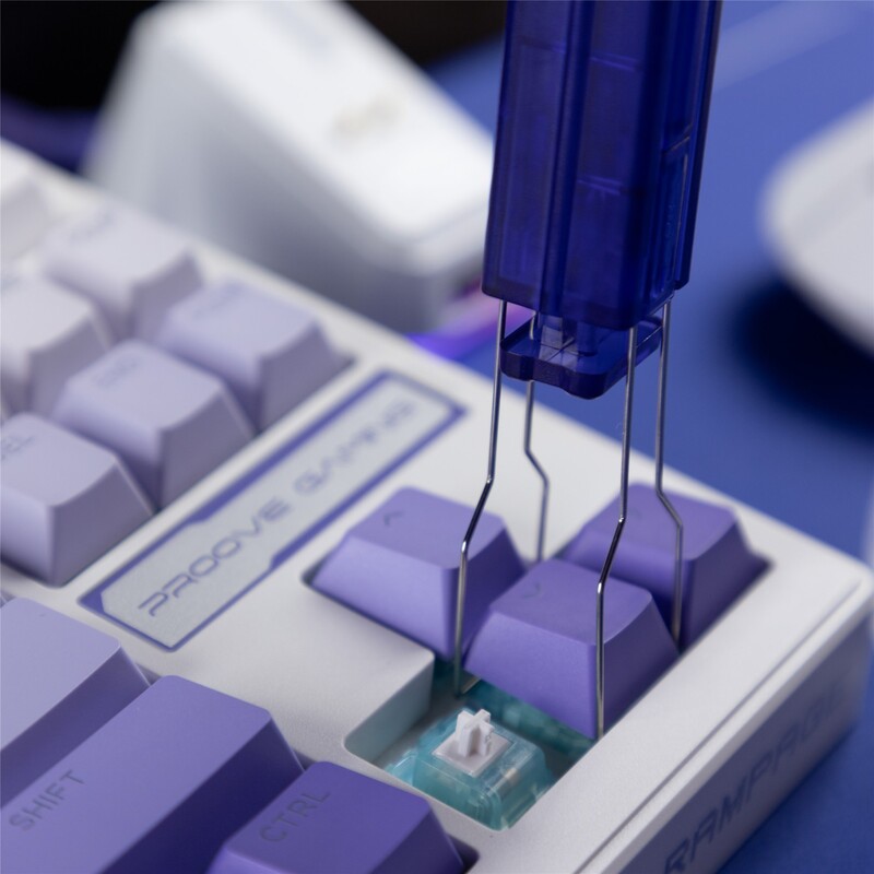 Клавіатура бездротова Proove Gaming Rampage Gradient Purple/White