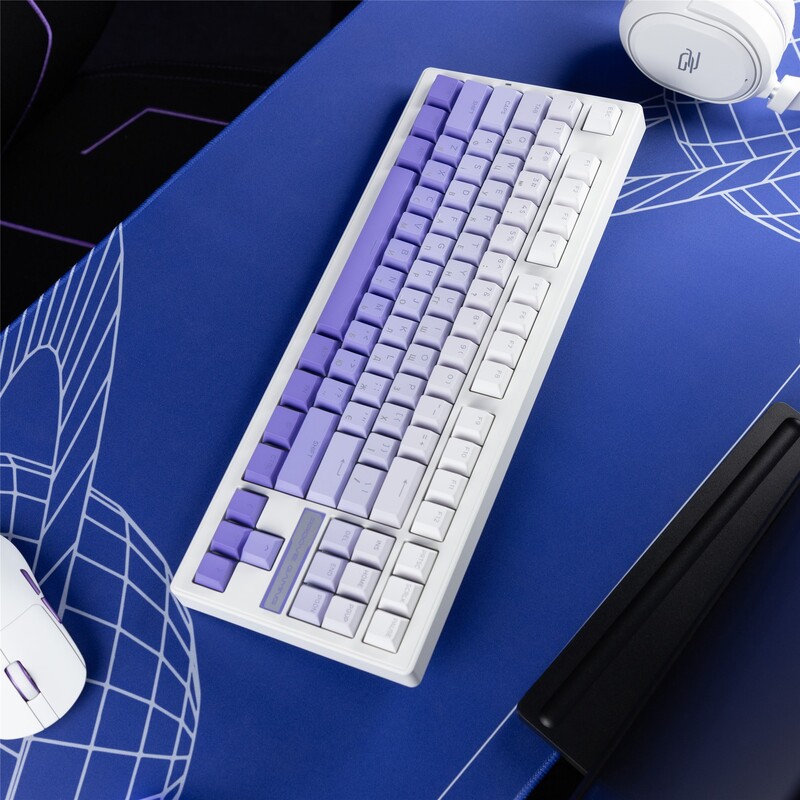 Клавіатура бездротова Proove Gaming Rampage Gradient Purple/White