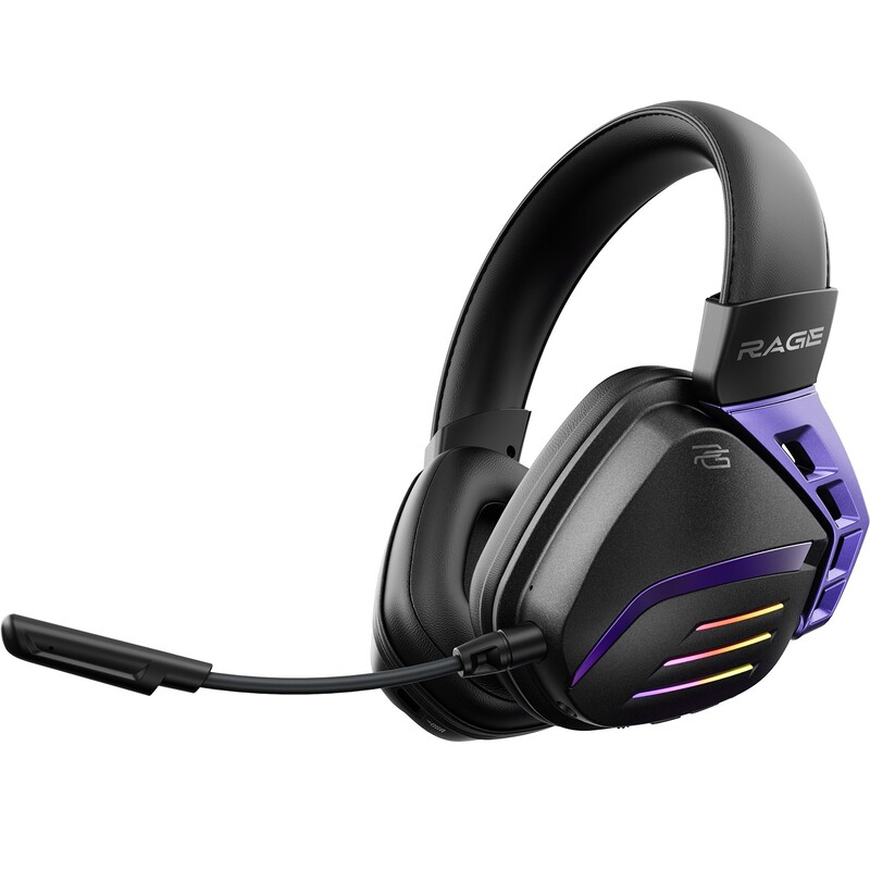 Bluetooth-гарнітура Proove Gaming Rage (APP) Black/Purple (WHRG00020001)
