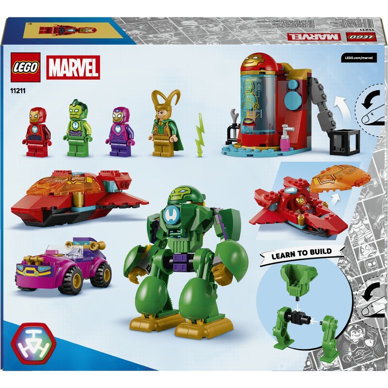 Конструктор LEGO Disney Junior Marvel Локі проти команди Залізної Людини (11211)