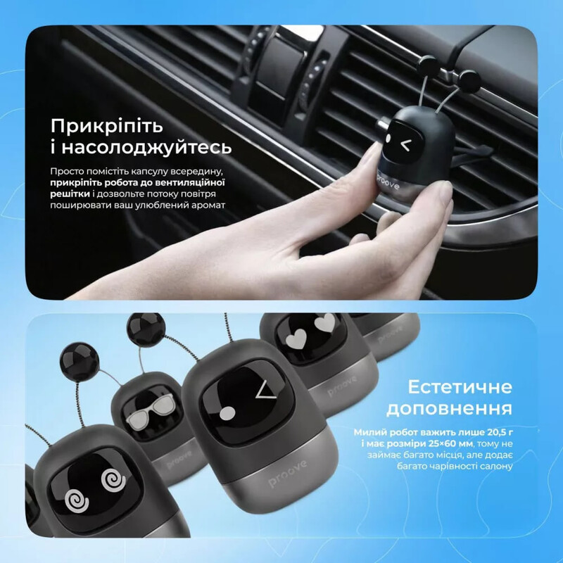Ароматизатор в авто Proove Emoji Robot Happy (AFER00000001)