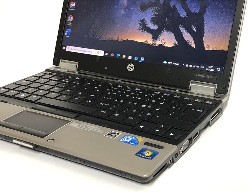 Ноутбук HP EliteBook 2540p / 12.1" (1280x800) / i5-540M / 6GB / 120GB SSD / Win10Pro / сканер відбитка - Б/в