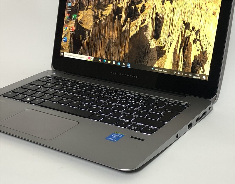 Ноутбук HP EliteBook Folio 1020 G1 / 12.5" (2560x1440) IPS Touch / M5-5Y51 / 8GB / 128GB SSD / Win10Pro / Backlight / сканер отпечатка - Б/у