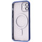 Фото - Чeхол-накладка PRC Metal Matte Case with Magnetic Ring для iPhone 12 Midnight Blue | click.ua