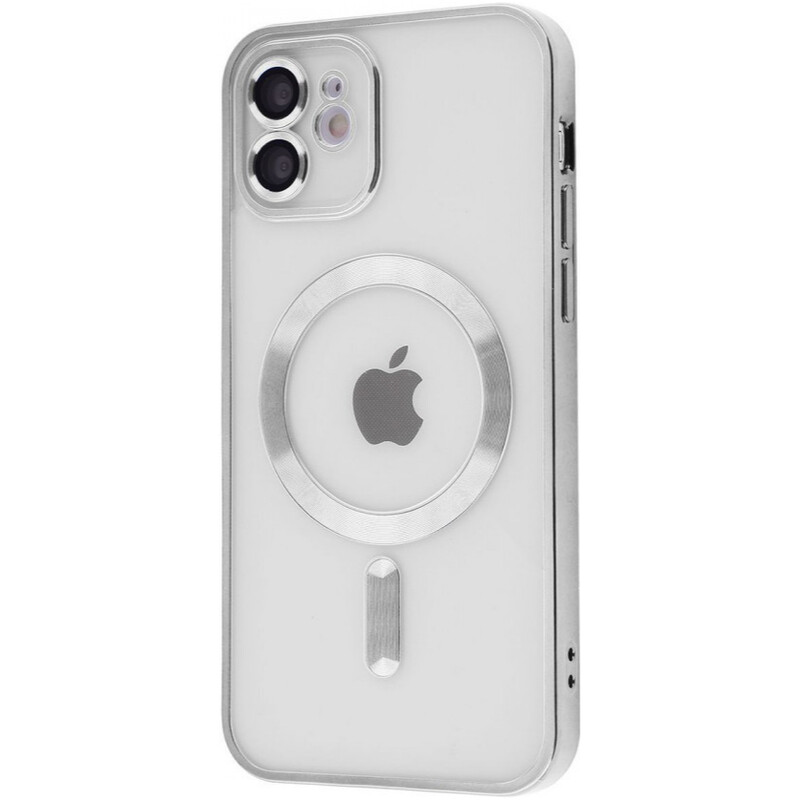Чохол-накладка PRC Metal Matte Case with Magnetic Ring для iPhone 12 Silver