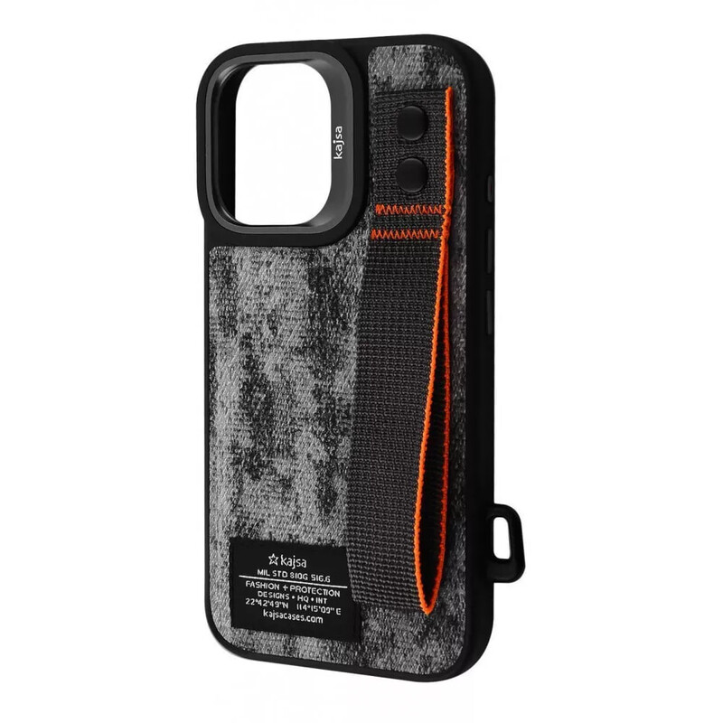 Чохол-накладка Kajsa Outdoor Collection Tie Dye with Magnetic Ring iPhone 16 Pro Black (2003000171051)
