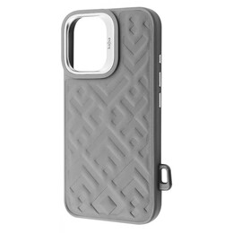 Чохол-накладка Kajsa Rhombus Collection with Magnetic Ring iPhone 16 Grey (2003000171242)