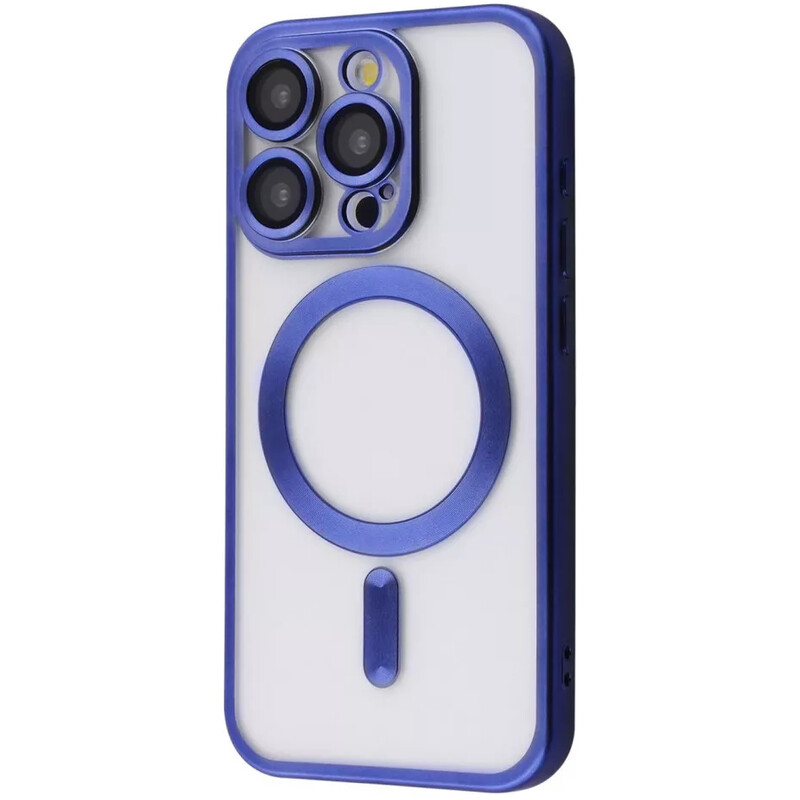 Чохол-накладка PRC Metal Matte Case with Magnetic Ring для iPhone 15 Pro Max Blue Titanium