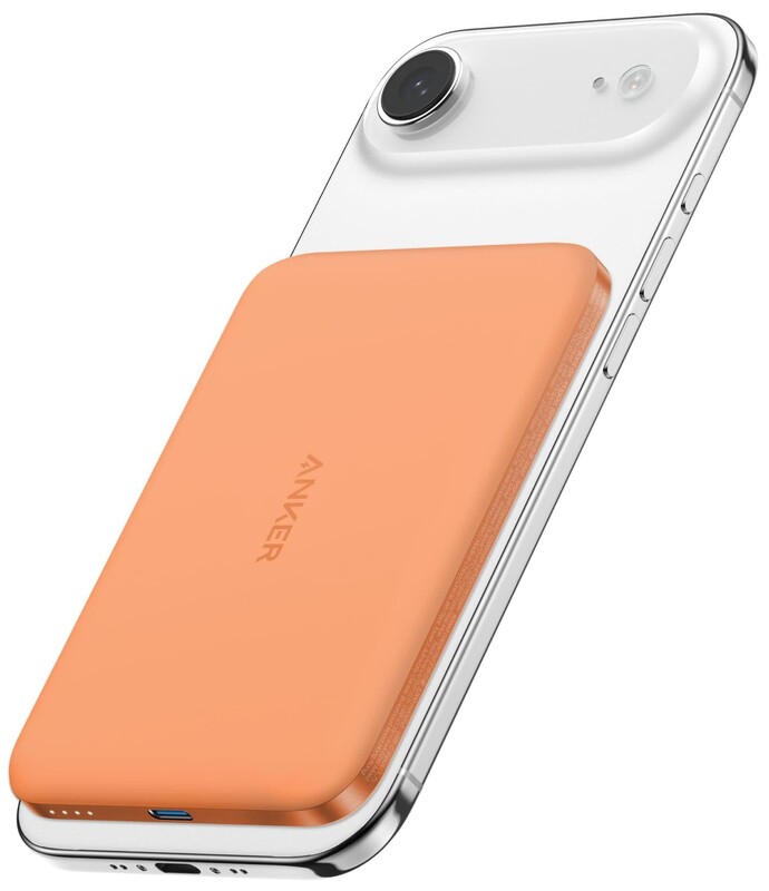 Універсальна мобільна батарея Anker Nano MagGo Slim 5000mAh 20W Orange (A1665HO1)