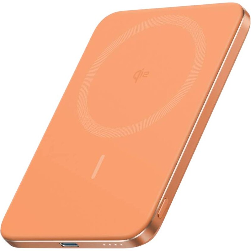 Універсальна мобільна батарея Anker Nano MagGo Slim 5000mAh 20W Orange (A1665HO1)