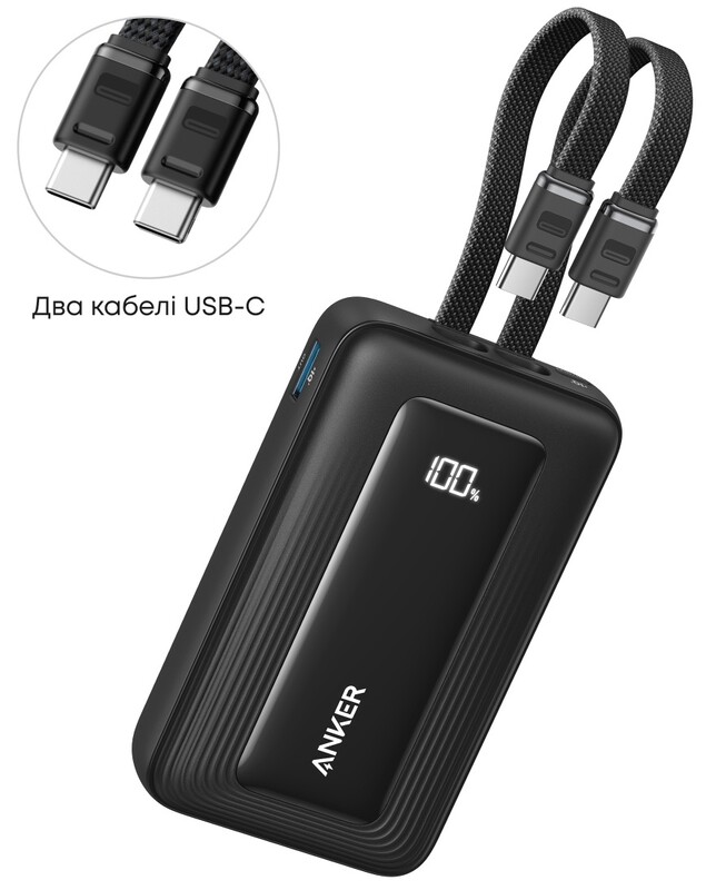 Универсальная мобильная батарея Anker Zolo 20000mAh 45W Black (A110MH12)