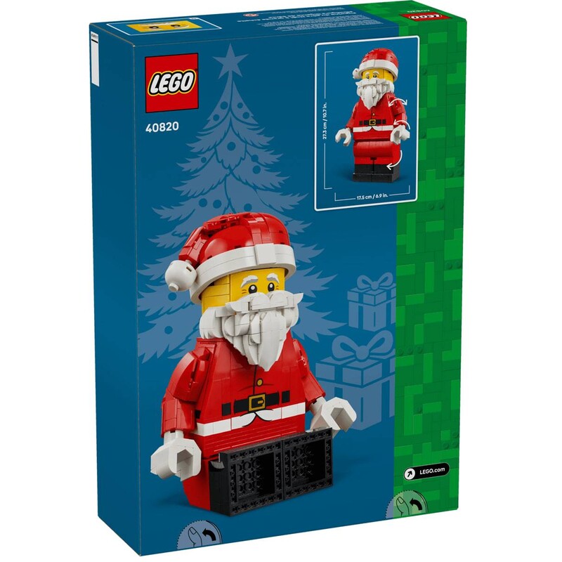 Конструктор LEGO Iconic Увеличенная минифигурка Санты (40820)