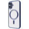 Фото - Чохол-накладка PRC Metal Matte Case with Magnetic Ring для iPhone 16 Midnight Blue | click.ua