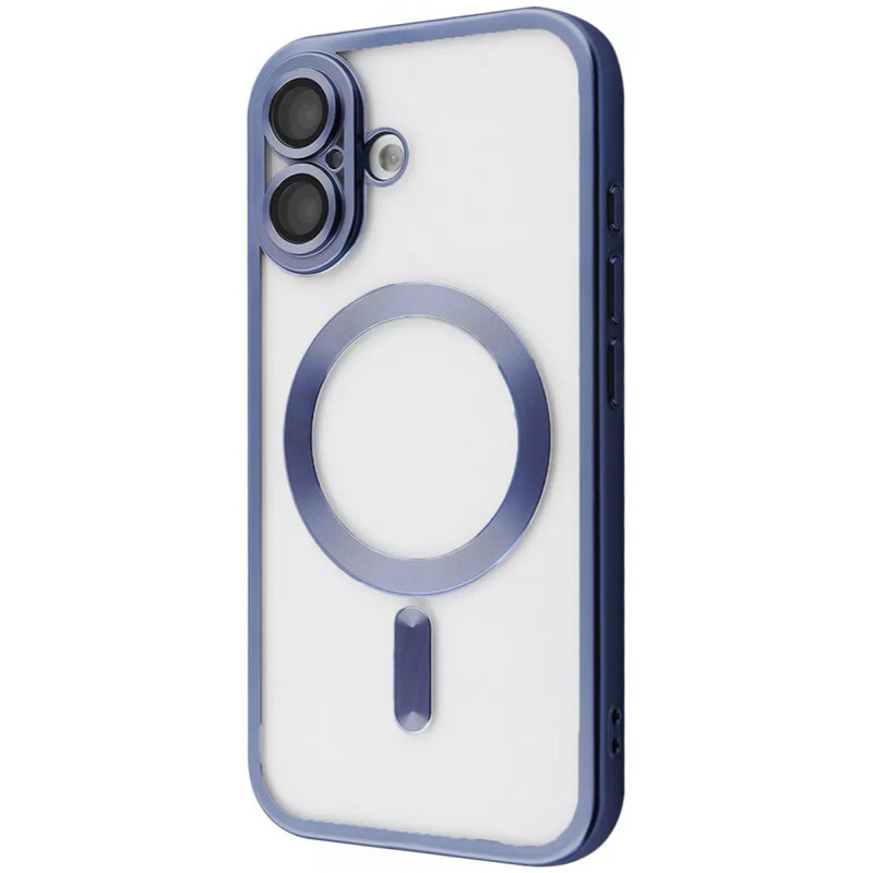 Чохол-накладка PRC Metal Matte Case with Magnetic Ring для iPhone 16 Plus Midnight Blue