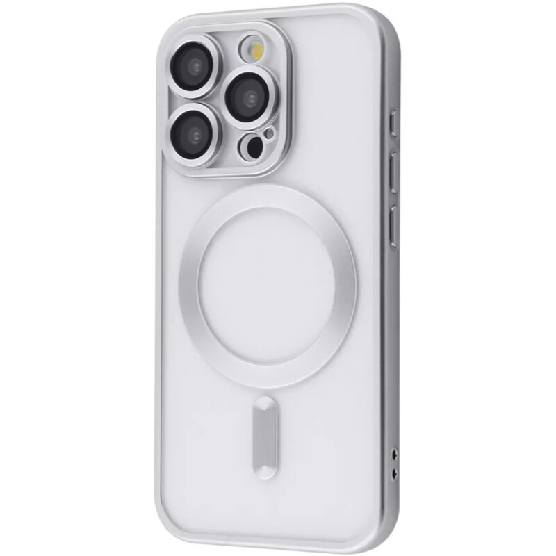 Чохол-накладка PRC Metal Matte Case with Magnetic Ring для iPhone 16 Pro Max White Titanium