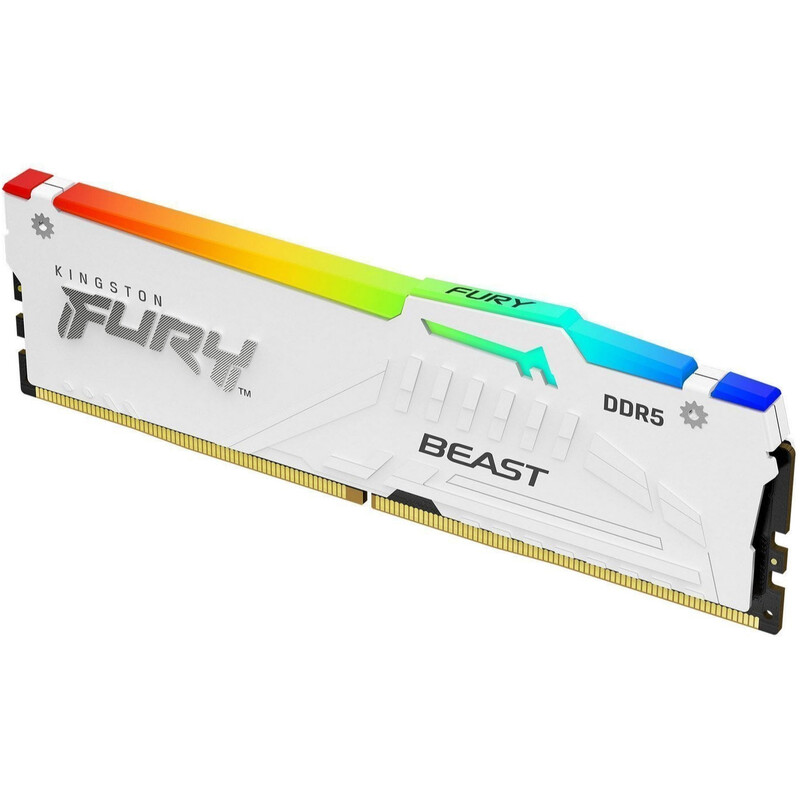Модуль памяти DDR5 2х8GB/5200 Kingston Fury Beast RGB White (KF552C40BWAK2-16)