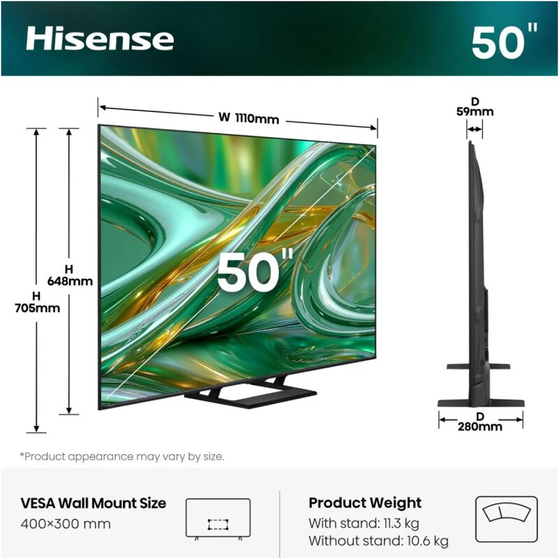 Телевизор Hisense 50E8S