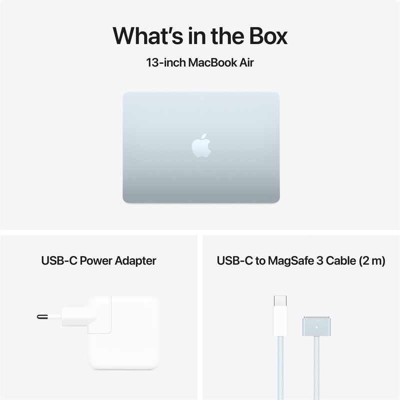 Ноутбук Apple MacBook Air 13.6" M5 16/512GB 2026 (MDHH4UA/A) Sky Blue