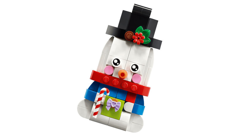 Конструктор LEGO Iconic Прикраси зі сніговиком (40812)