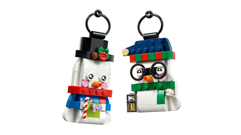 Конструктор LEGO Iconic Прикраси зі сніговиком (40812)