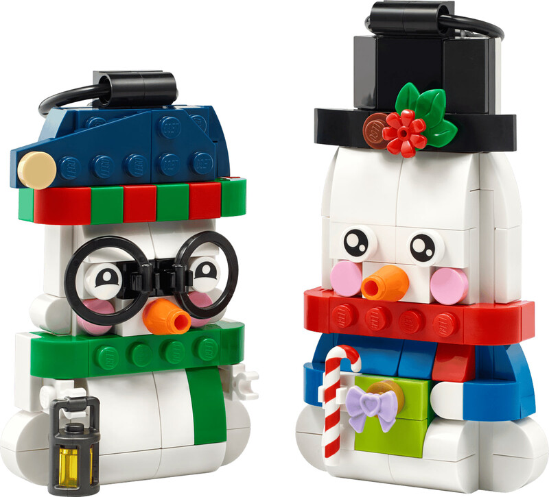 Конструктор LEGO Iconic Прикраси зі сніговиком (40812)