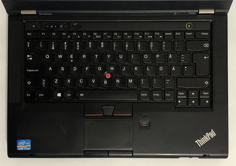 Ноутбук Lenovo ThinkPad T430 / 14" (1600х900) / i7-3520M / 8GB / 500GB HDD / NVidia Quadro NVS 5400M, 2GB / Win10Pro / Backlight / сканер відбитка - Б/в