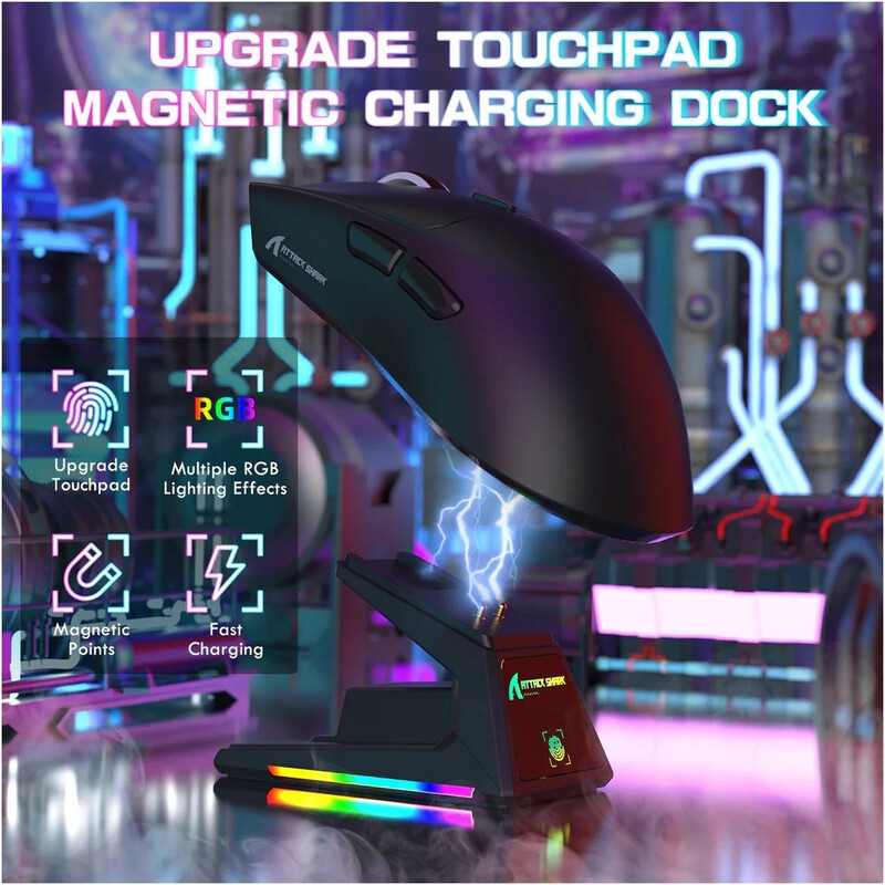 Миша Bluetooth Attack Shark X1 Black (X1B_AS)