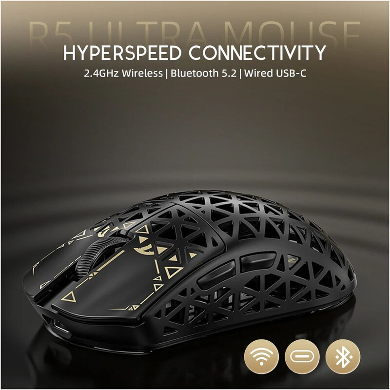 Миша Bluetooth Attack Shark R5 Ultra Black (R5ULTRAB_AS)