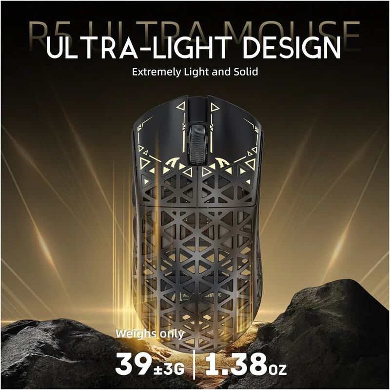 Миша Bluetooth Attack Shark R5 Ultra Black (R5ULTRAB_AS)