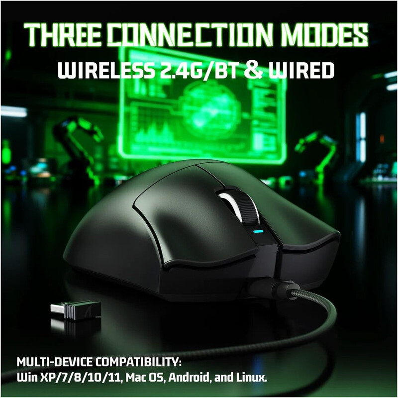 Мышь Bluetooth Attack Shark V3 Ultra-Light Black (V3B_AS)