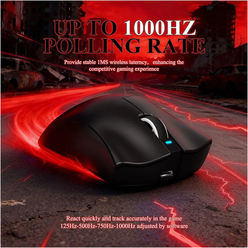 Мышь Bluetooth Attack Shark V3Pro Ultra-Light Black (V3PROB_AS)