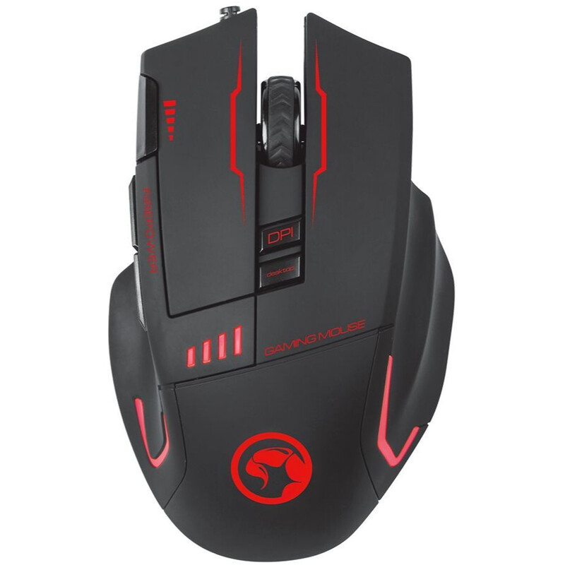 Мышь Marvo G909L + игровая поверхность G1 Black (G909L+G1) USB