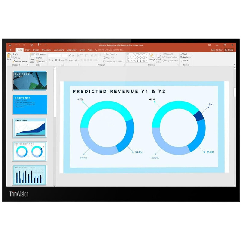 Монитор 14" Lenovo ThinkVision M14d (63AAUAT6WL) IPS Black