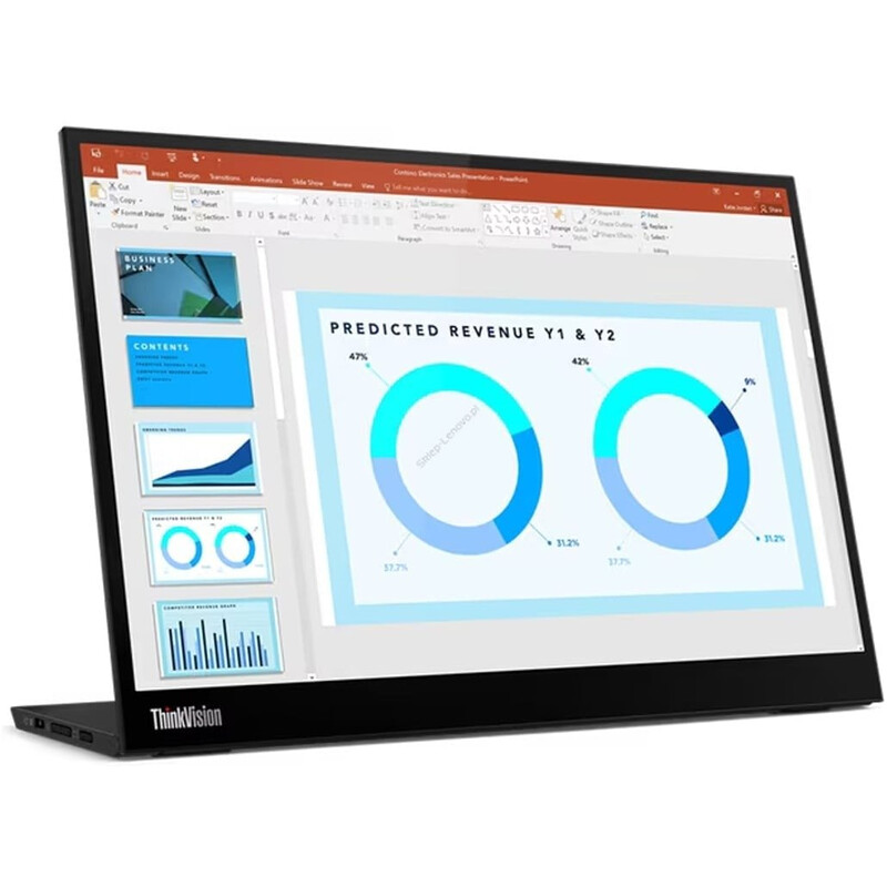 Монитор 14" Lenovo ThinkVision M14d (63AAUAT6WL) IPS Black