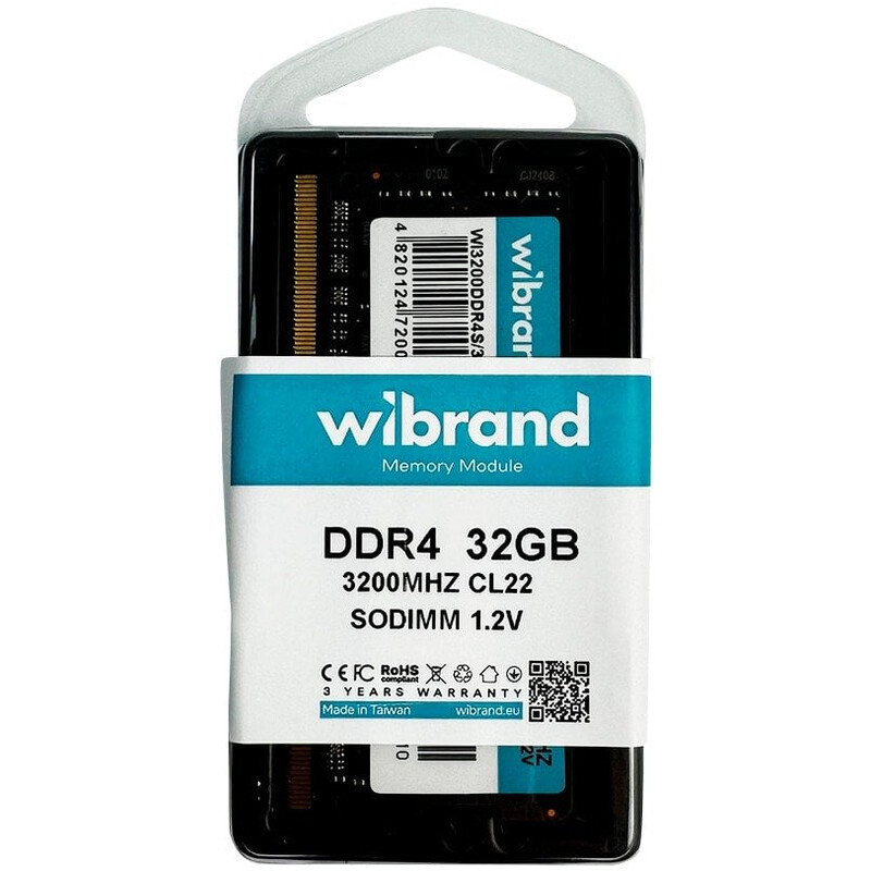 Модуль пам`ятi SO-DIMM DDR4 32GB/3200 Wibrand (WI3200DDR4S/32GB)