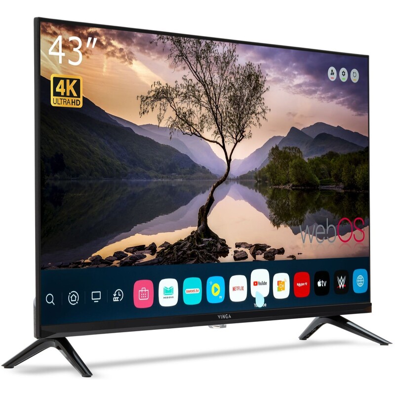 Телевізор Vinga S43UHD25BWEB