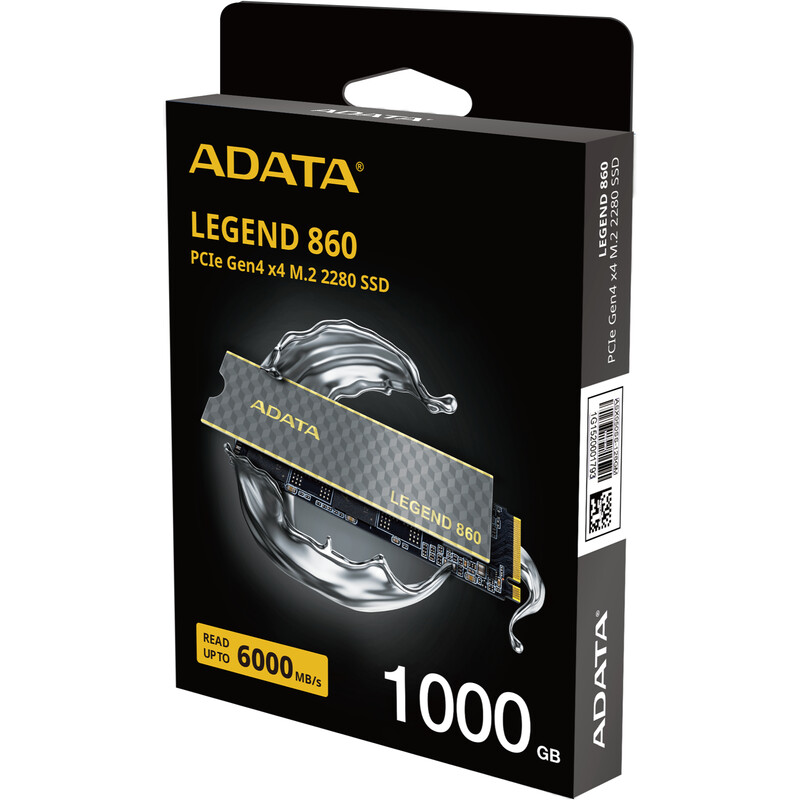 Накопичувач SSD 1ТB A-Data Legend 860 M.2 2280 PCIe 4.0 x4 3D NAND (SLEG-860-1000GCS)