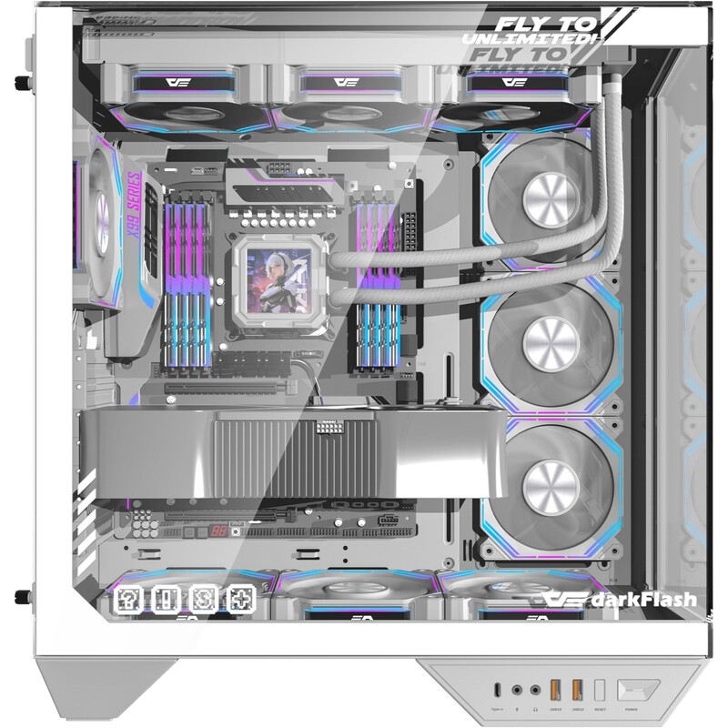 Корпус DarkFlash DY470 White без БЖ