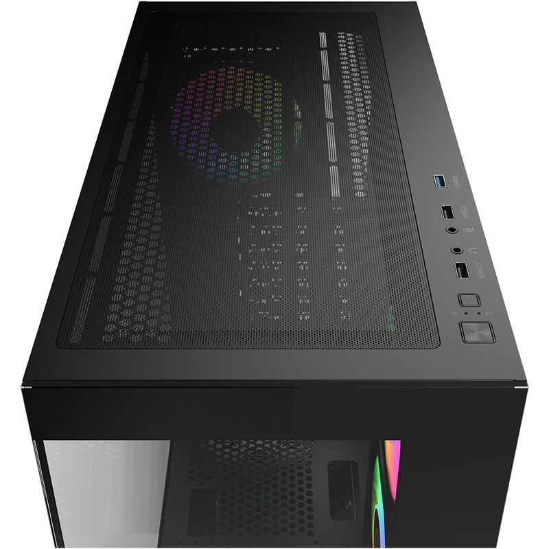 Корпус Ocypus Gamma C72 ARGB Black без БЖ (GAMMA-C72-BKD400XX-GL)