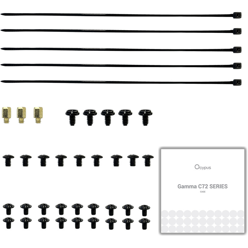 Корпус Ocypus Gamma C72 ARGB Black без БЖ (GAMMA-C72-BKD400XX-GL)
