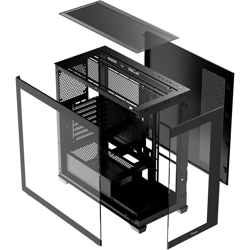 Корпус Ocypus Gamma C72 Black без БЖ (GAMMA-C72-BKD000XX-GL)