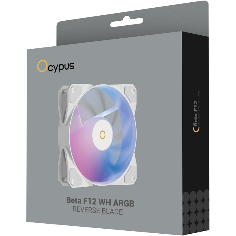 Вентилятор Ocypus Beta F12 Reverse Blade A-RGB White (BETA-F12-WH1AM01X-GL)