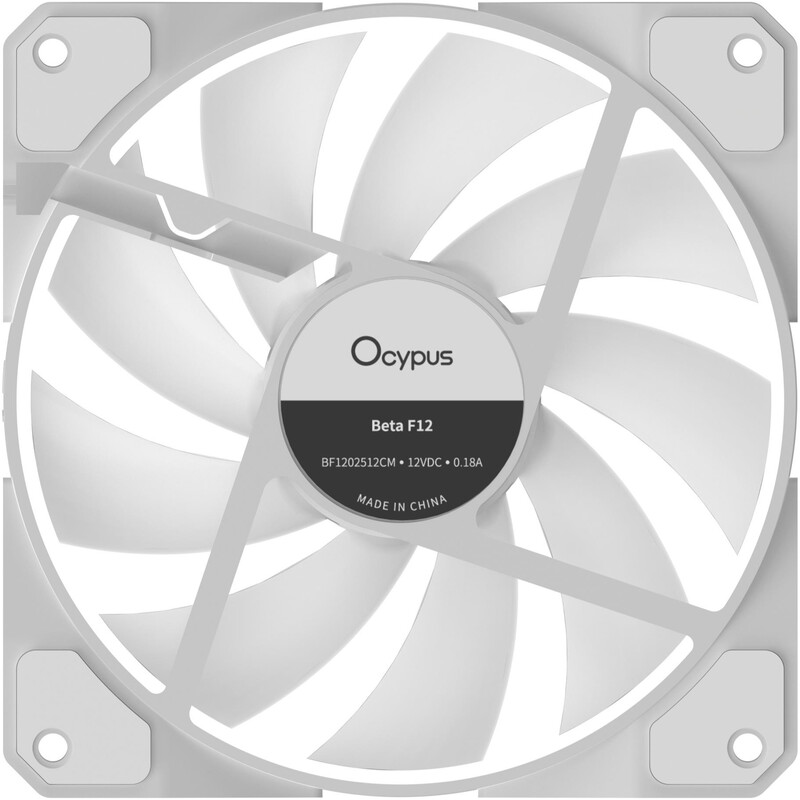 Вентилятор Ocypus Beta F12 Reverse Blade A-RGB White (BETA-F12-WH1AM01X-GL)