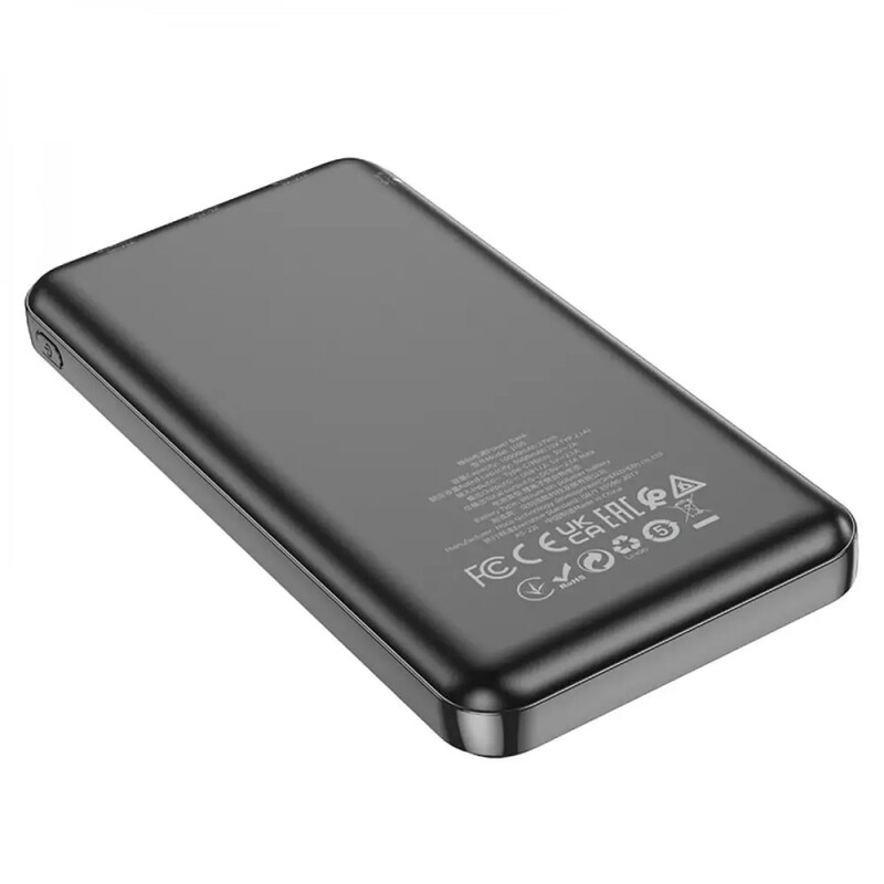 Універсальна мобільна батарея Hoco J100 10000mAh, 10W Black (6931474783561)