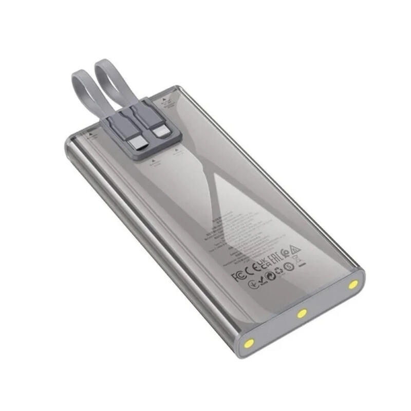Универсальная мобильная батарея Hoco J104 Discovery Edition 10000mAh, 22.5W Grey (6931474788955)