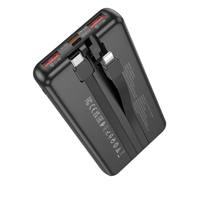 Универсальная мобильная батарея Borofone BJ57 Graceful 10000mAh, 22.5W Black (6941991111846)
